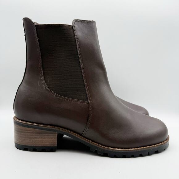 David Tate Womens Santorini Chelsea Boot US 13 XW EU 44 Brown Calfskin WP NIB - Picture 4 of 13